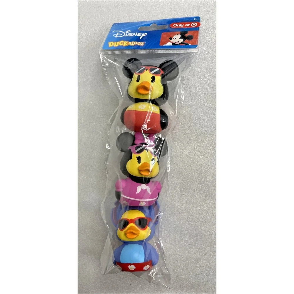 Disney Duckalooz Summer Ducks Set Of 3 Mickey Mouse Minnie Mouse Stitch NEW - Picture 11 of 15